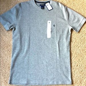 Grey waffle knit Ralph Lauren Polo men’s t shirt